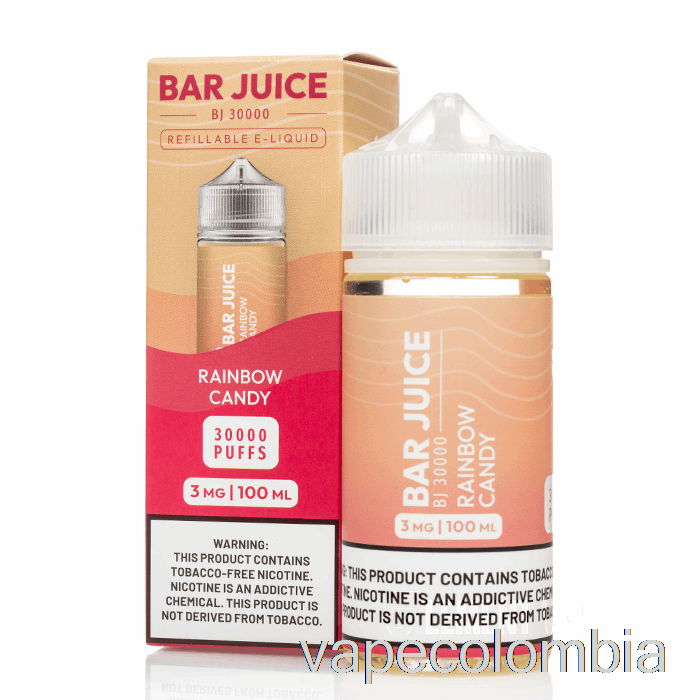 Vape Desechable Arcoiris Candy - Bar Jugo - 100ml 3mg